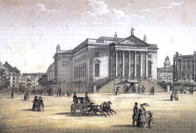 Berlin, Königliches Opernhaus, um 1840 von Erich Henning